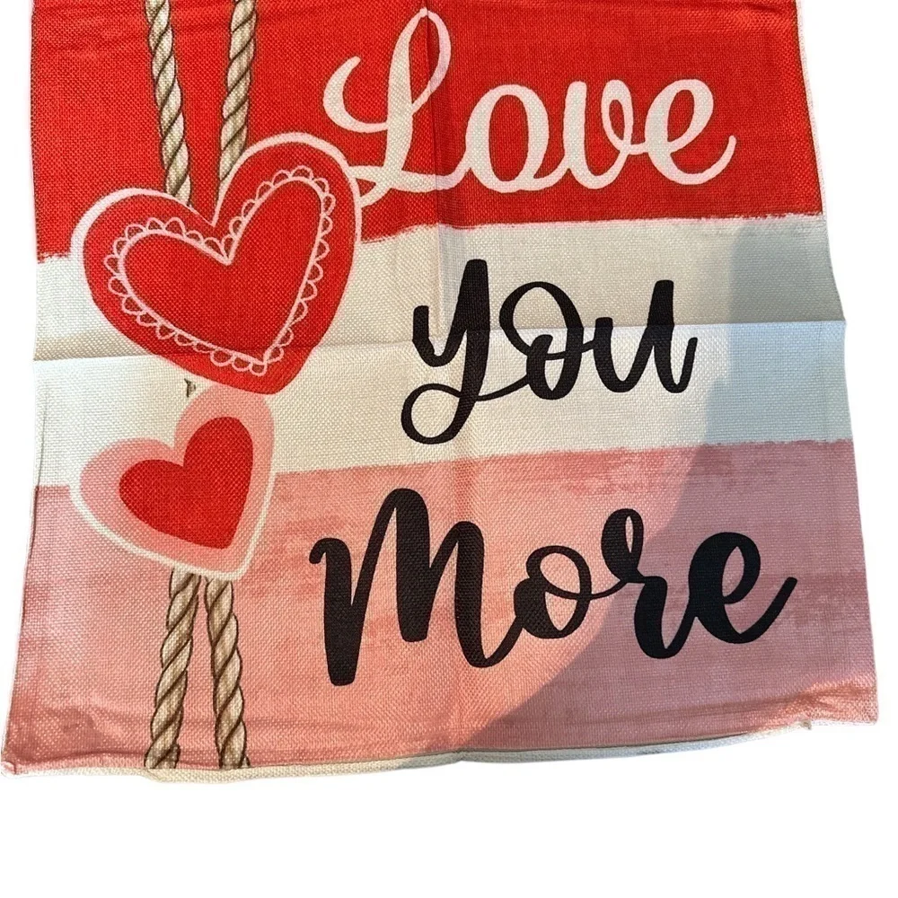 4 piece set Pillow slip case valentines  18x18”   T-180